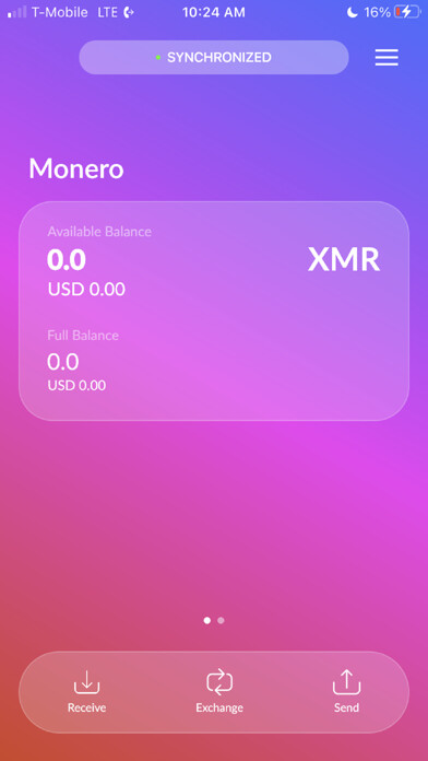 Emulate iPhone app Monero.com by Cake Wallet using MyAndroid