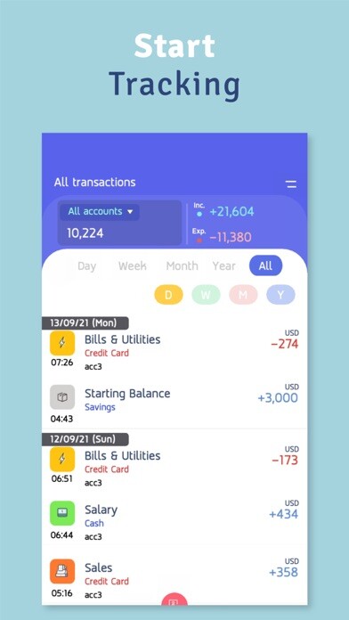 Emulate iPhone app Money Diary - Expense Tracker using MyAndroid Emulate iPhone app Money Diary - Expense Tracker using MyAndroid
