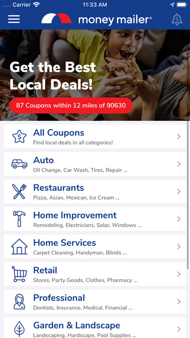 Emulate iPhone app Money Mailer Local Coupons using MyAndroid Emulate iPhone app Money Mailer Local Coupons using MyAndroid