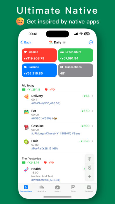 Emulate iPhone app MoneyThings - Finance Tracker using MyAndroid Emulate iPhone app MoneyThings - Finance Tracker using MyAndroid