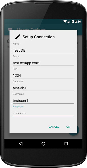Emulate Android APK Mongo Explorer