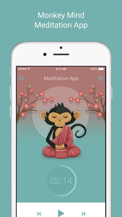 Emulate iPhone app Monkey Mind : Meditation Timer using MyAndroid