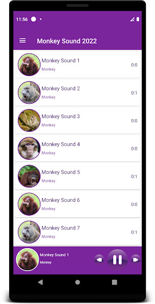 Run android online APK Monkey Sounds 2022 from MyAndroid or emulate Monkey Sounds 2022 using MyAndroid
