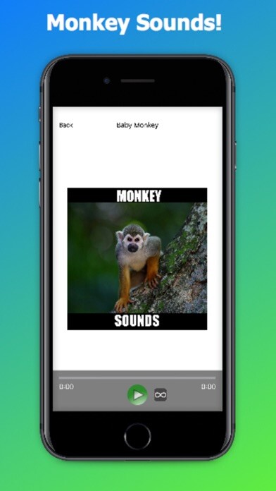 Emulate iPhone app Monkey Sounds! Animal Sounds.! using MyAndroid