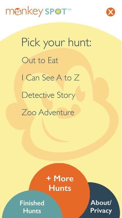 Emulate iPhone app Monkey Spot Scavenger Hunts using MyAndroid