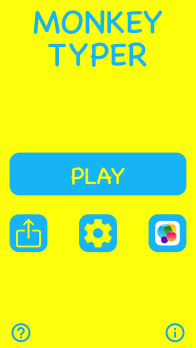 Emulate iPhone app Monkey Typer using MyAndroid