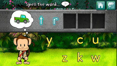 Emulate iPhone app Monkey Word School Adventure using MyAndroid
