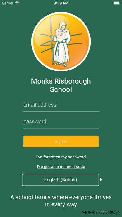 Emulate iPhone app Monks Risborough School using MyAndroid Emulate iPhone app Monks Risborough School using MyAndroid