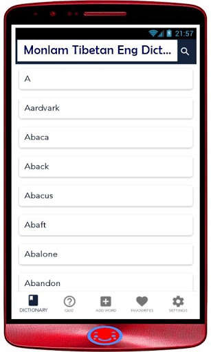 Emulate Android APK Monlam Tibetan-Eng Dictionary