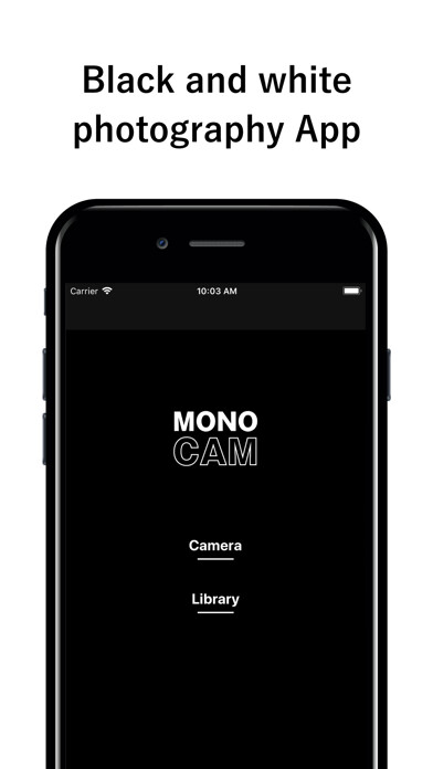 Emulate iPhone app Mono Cam - B&W photo App using MyAndroid