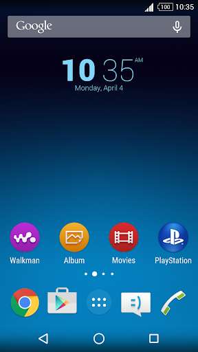 Run android online APK MonoChrome Blue for Xperia from MyAndroid or emulate MonoChrome Blue for Xperia using MyAndroid