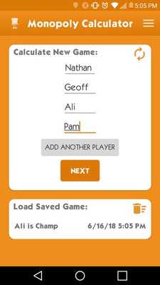 Emulate Android APK Monopoly Calculator
