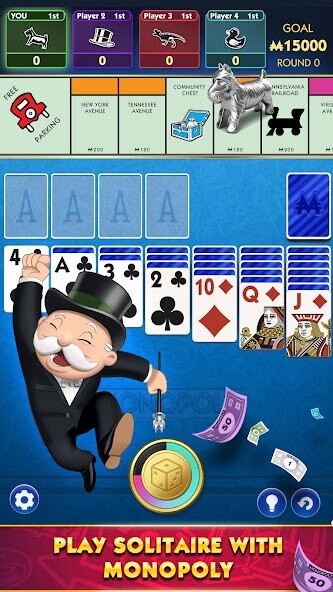 Emulate iPhone app MONOPOLY Solitaire: Card Games using MyAndroid
