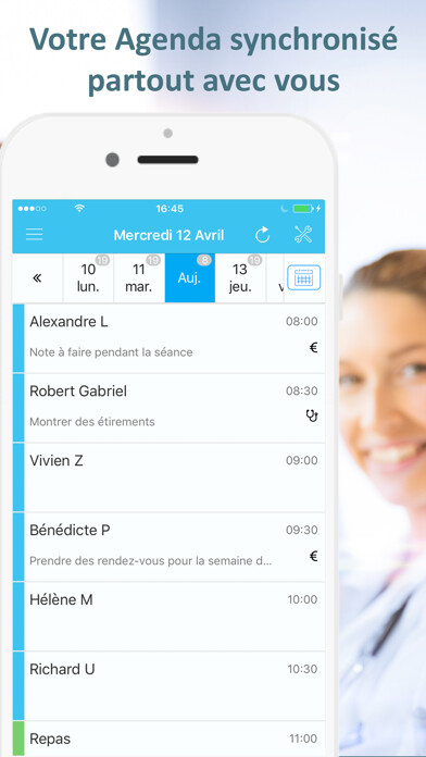 Emulate iPhone app Mon Rdv Kiné - Praticien using MyAndroid Emulate iPhone app Mon Rdv Kiné - Praticien using MyAndroid