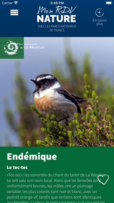 Emulate iPhone app Mon RDV Nature using MyAndroid