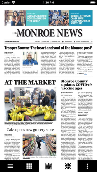 Emulate iPhone app Monroe Evening News eEdition using MyAndroid Emulate iPhone app Monroe Evening News eEdition using MyAndroid
