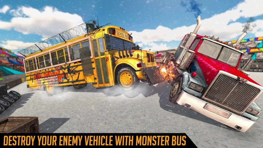 Run android online APK Monster Bus Derby Destruction from MyAndroid or emulate Monster Bus Derby Destruction using MyAndroid