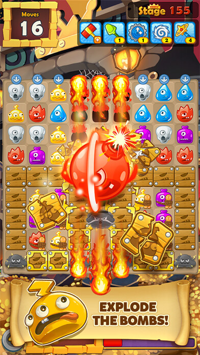 Emulate iPhone app Monster Busters:Match 3 Puzzle using MyAndroid