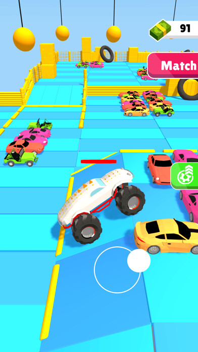 Emulate iPhone app Monster Car Arena using MyAndroid
