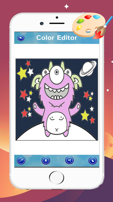 Emulate iPhone app Monster Demon Aliens Colouring For Kids Games HD using MyAndroid Emulate iPhone app Monster Demon Aliens Colouring For Kids Games HD using MyAndroid