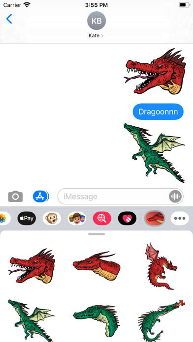 Emulate iPhone app Monster Dragon Stickers using MyAndroid Emulate iPhone app Monster Dragon Stickers using MyAndroid