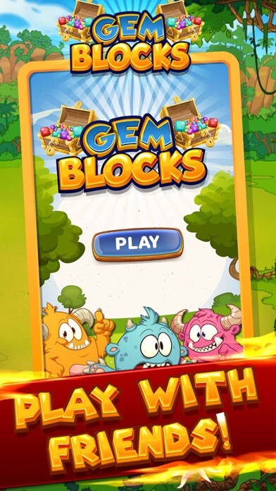 Emulate iPhone app Monster Gems Block Puzzle using MyAndroid