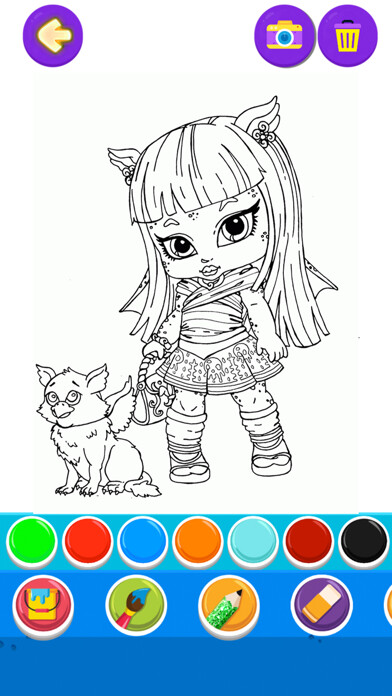 Emulate iPhone app Monster Girl Coloring Book using MyAndroid Emulate iPhone app Monster Girl Coloring Book using MyAndroid