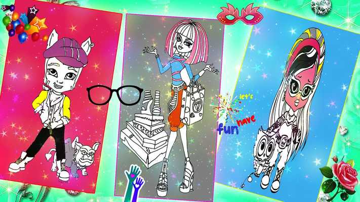 Emulate Android APK Monster Girls Coloring Game Emulate Android APK Monster Girls Coloring Game