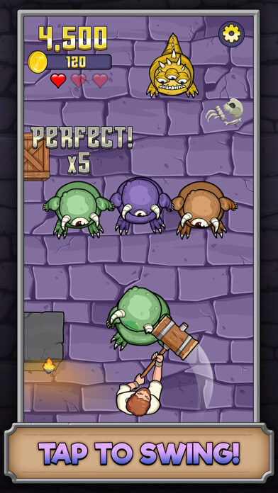 Emulate iPhone app Monster Hammer using MyAndroid