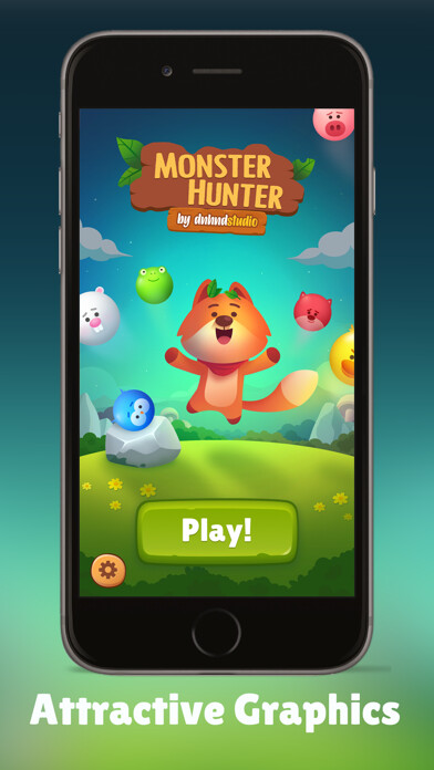 Emulate iPhone app Monster Hunter: Bubble Shooter using MyAndroid