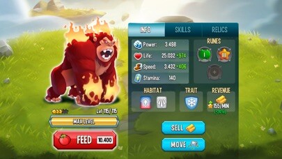 Emulate iPhone app Monster Legends: Collect them! using MyAndroid