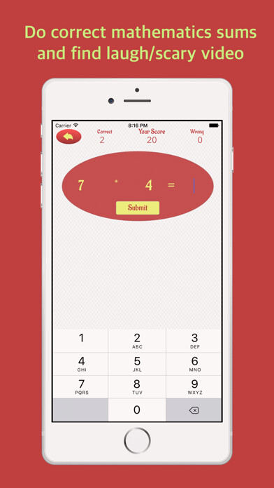 Emulate iPhone app Monster Maths - Scary Funny using MyAndroid