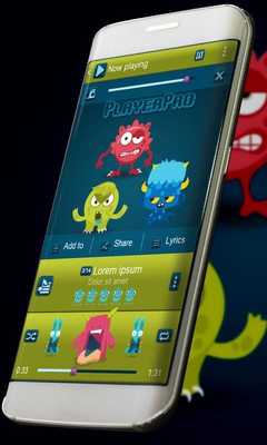 Emulate Android APK Monster Music Player Skin