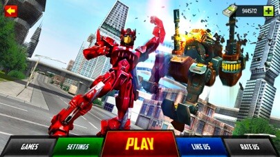 Emulate iPhone app Monster Robot Hero City Battle using MyAndroid