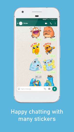 Run android online APK Monster Stickers WAStickerApps from MyAndroid or emulate Monster Stickers WAStickerApps using MyAndroid