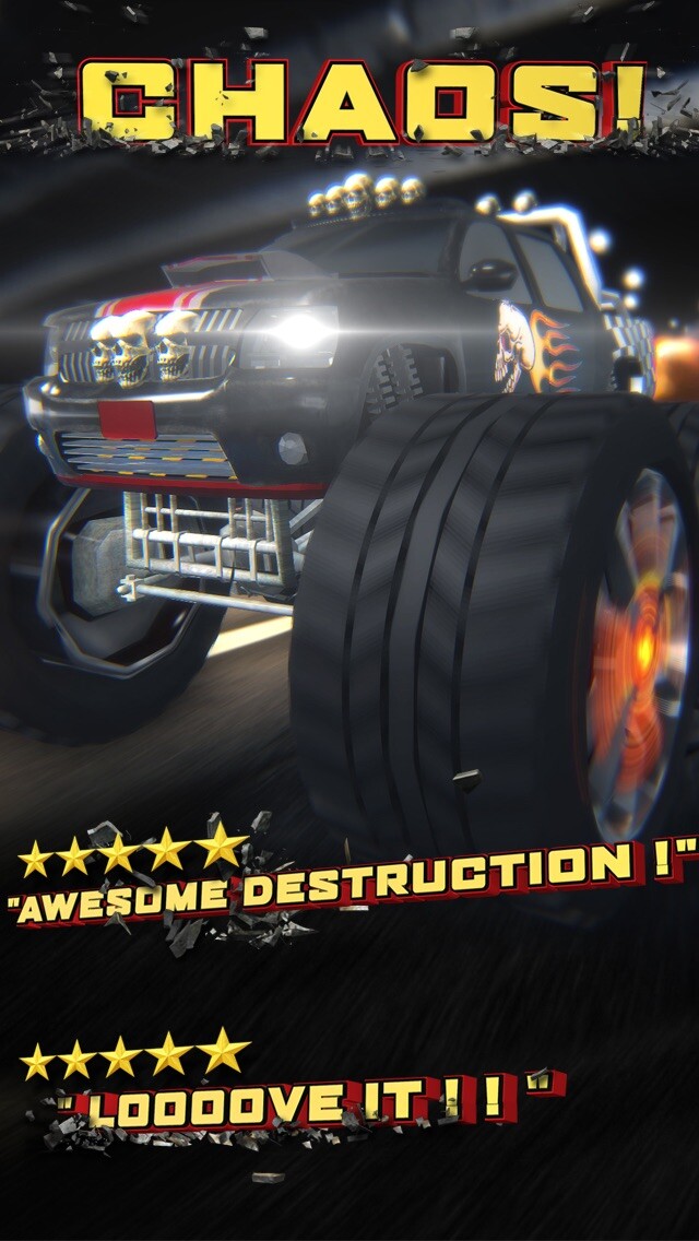 Emulate iPhone app Monster Truck Road Rage Destruction Racing Game 2 using MyAndroid Emulate iPhone app Monster Truck Road Rage Destruction Racing Game 2 using MyAndroid
