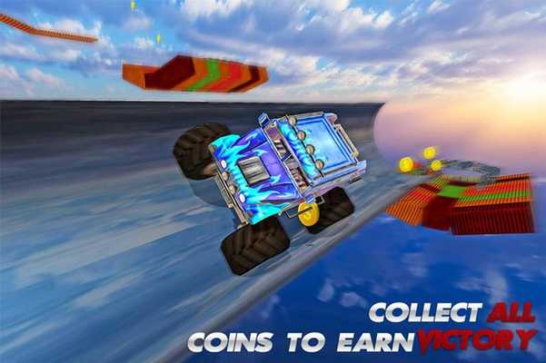 Emulate Android APK Monster Truck Stunts Impossible Tracks 3D