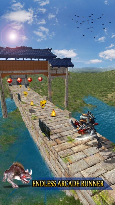 Emulate iPhone app Monster Zigzag GO:Endless Runner on the China Wall using MyAndroid