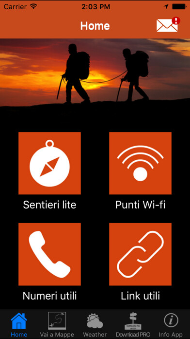 Emulate iPhone app Monte Cucco Trekking Lite using MyAndroid Emulate iPhone app Monte Cucco Trekking Lite using MyAndroid