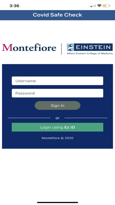 Emulate iPhone app Montefiore SafeCheck using MyAndroid Emulate iPhone app Montefiore SafeCheck using MyAndroid