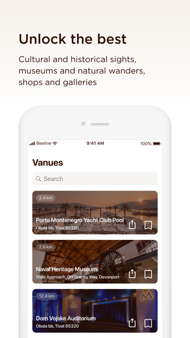 Emulate iPhone app Montenegro Guide using MyAndroid