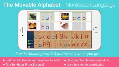 Emulate iPhone app Montessori Movable Alphabet using MyAndroid Emulate iPhone app Montessori Movable Alphabet using MyAndroid