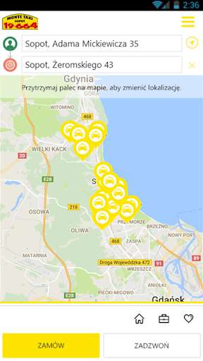 Run android online APK Monte Taxi Sopot from MyAndroid or emulate Monte Taxi Sopot using MyAndroid