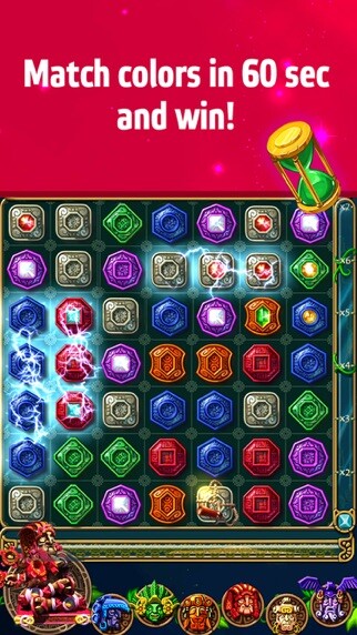 Emulate iPhone app Montezuma Blitz using MyAndroid
