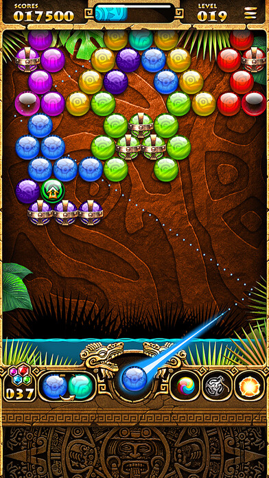 Emulate iPhone app Montezuma Bubble using MyAndroid
