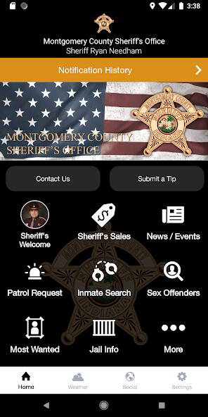 Run android online APK Montgomery County Sheriffs Office (IN) from MyAndroid or emulate Montgomery County Sheriffs Office (IN) using MyAndroid