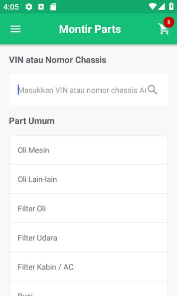 Emulate Android APK MONTIR Parts