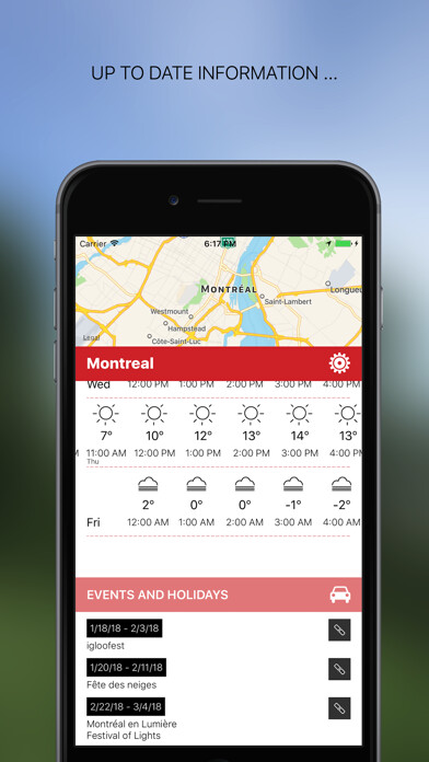 Emulate iPhone app Montreal Survival Kit using MyAndroid