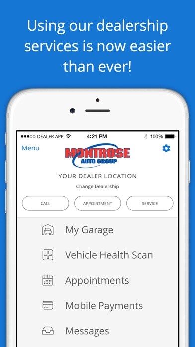 Emulate iPhone app Montrose Auto Group using MyAndroid Emulate iPhone app Montrose Auto Group using MyAndroid