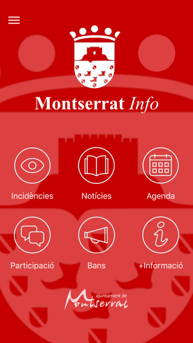 Emulate iPhone app Montserrat info using MyAndroid